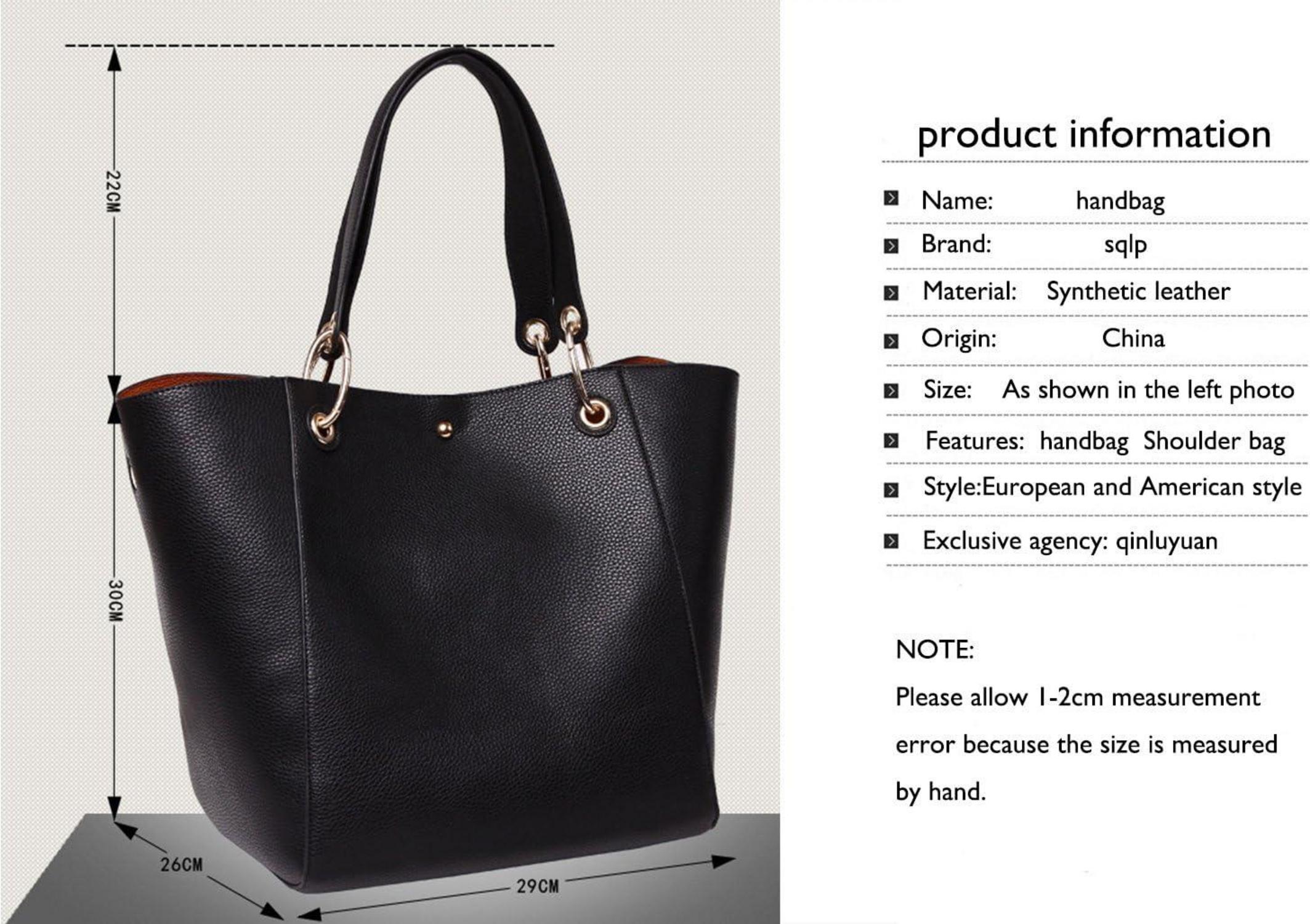 Große Damen Henkeltasche aus PU Leder in Rosérot