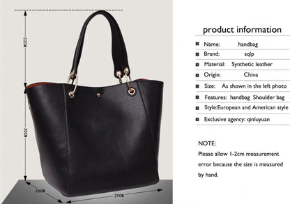 Große Damen Henkeltasche aus PU Leder in Rosérot