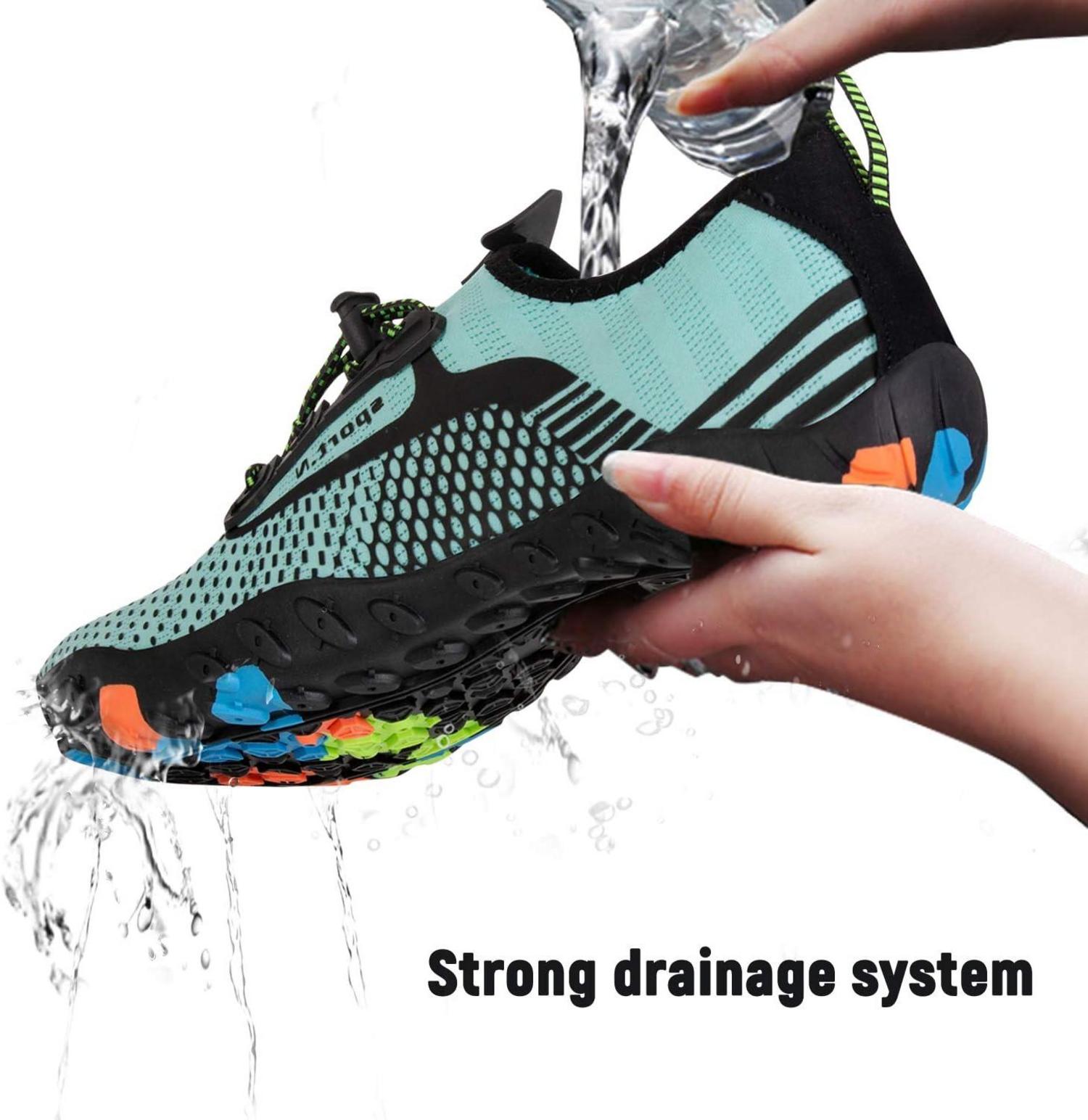 IceUnicorn Strandschuhe Aquaschuhe Badeschuhe Herren Damen 37 Türkis