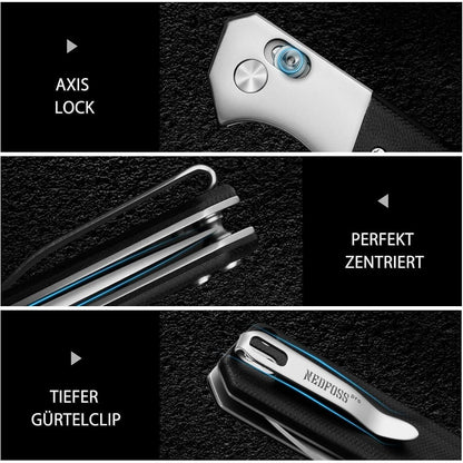 Premium Taschenmesser Klappmesser 23,5cm Einhandmesser