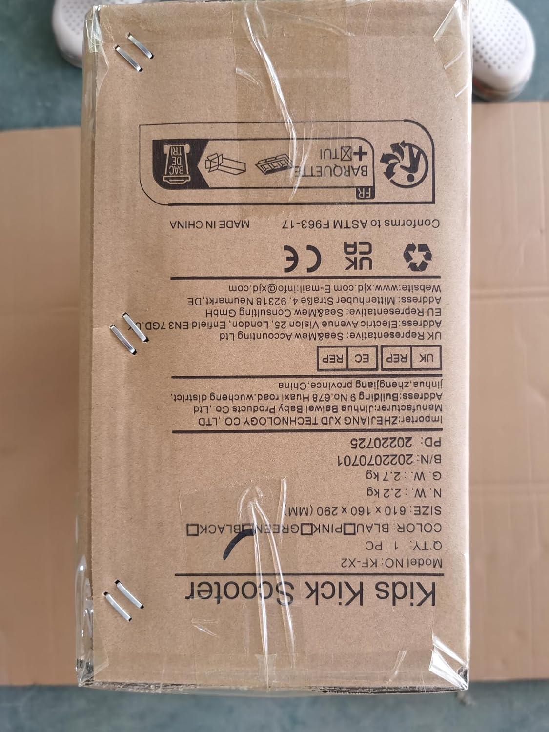 XJD Kinderroller Scooter 3 LED Rädern Kickboard Richtungssperre Verstellbare Höhebis 50 kg
