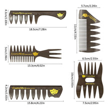 Professionelles 5-Teiliges Styling Kamm Set für Männer und