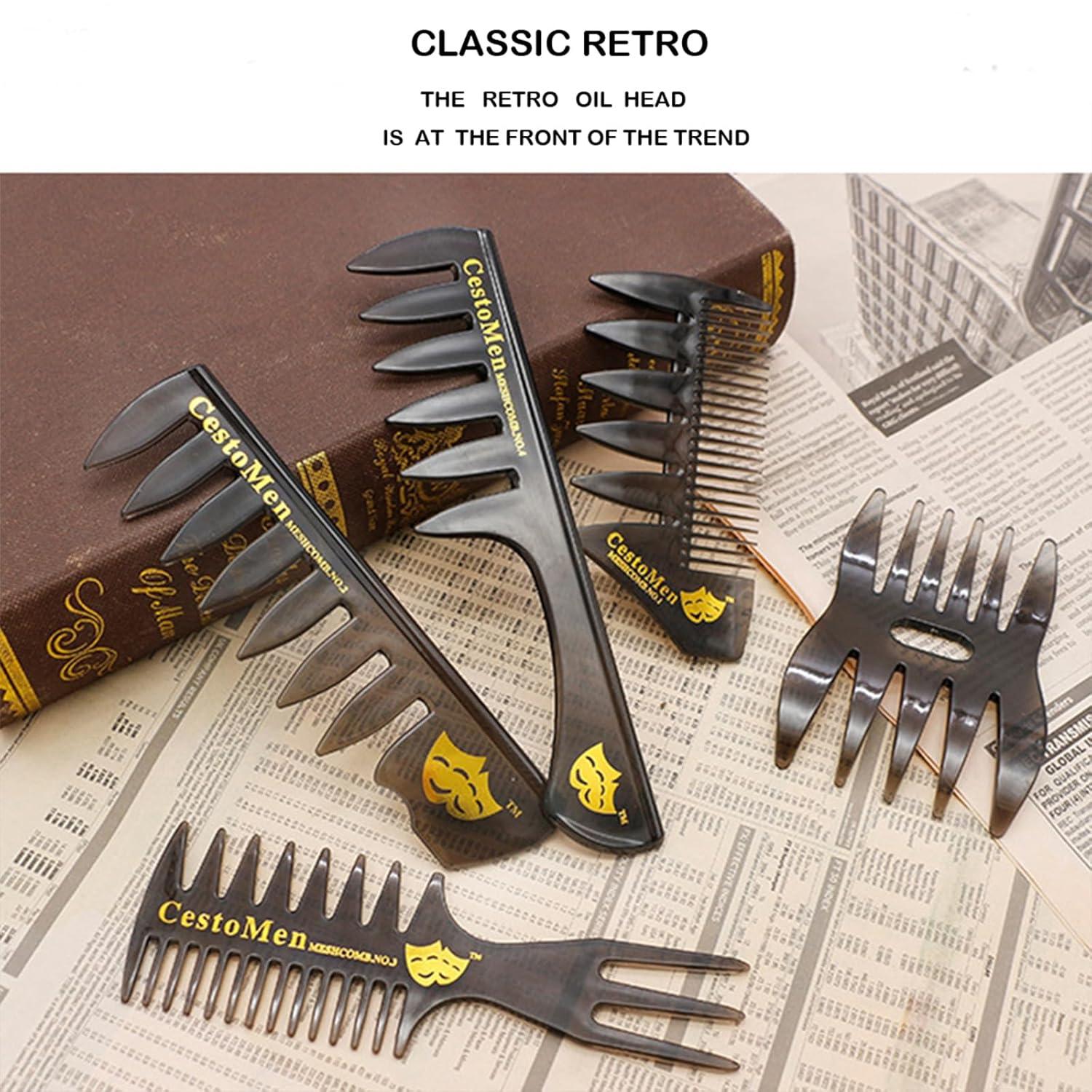 5-teiliges Profi-Friseur-Set - Hitzebeständiger Styling Kamm für