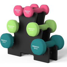 PROIRON Neopren Kurzhantelset 2er-Set 6 Farben 1+2+3 kg Gym