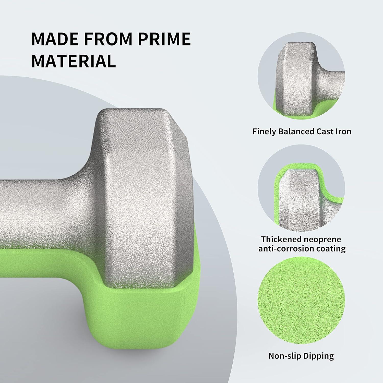 PROIRON Neopren Kurzhantel Set 2x1+2x2+2x3kg mit Ständer