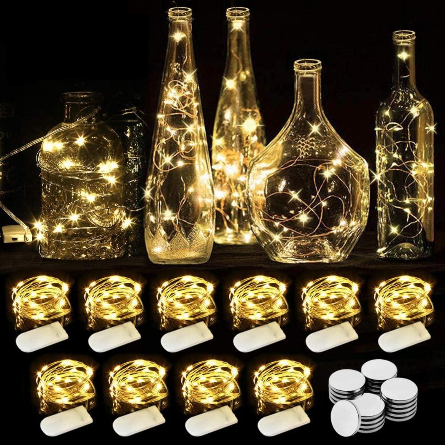 LED Lichterkette Batteriebetrieben 10 Stück 2M 20 Mini
