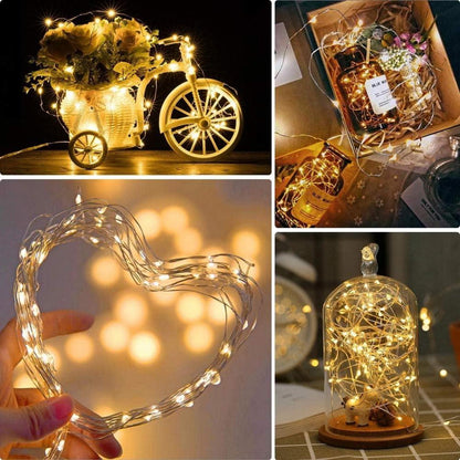 LED Lichterkette Batteriebetrieben 10 Stück 2M 20 Mini