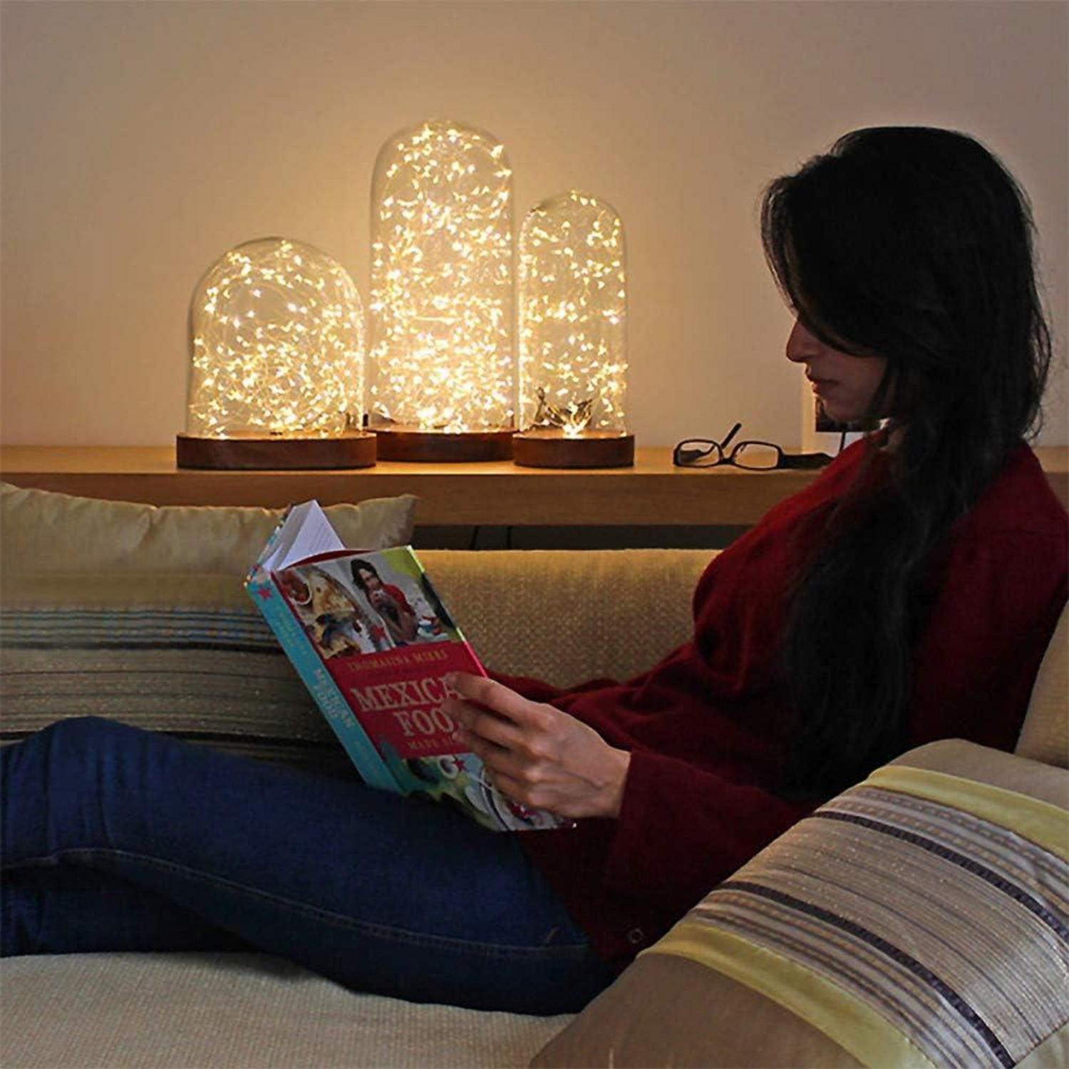 Lichterkette Batteriebetrieben Mini LED 10 Stück 2M Warmweiß für