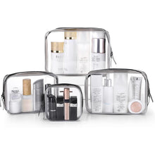 Transparente Kulturbeutel Set 4-teilig PVC wasserdicht Reise