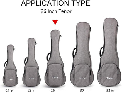 26 Inch Ukulele Tasche Soft Case Doppelgurt 3 Plektren Schutzmaterial