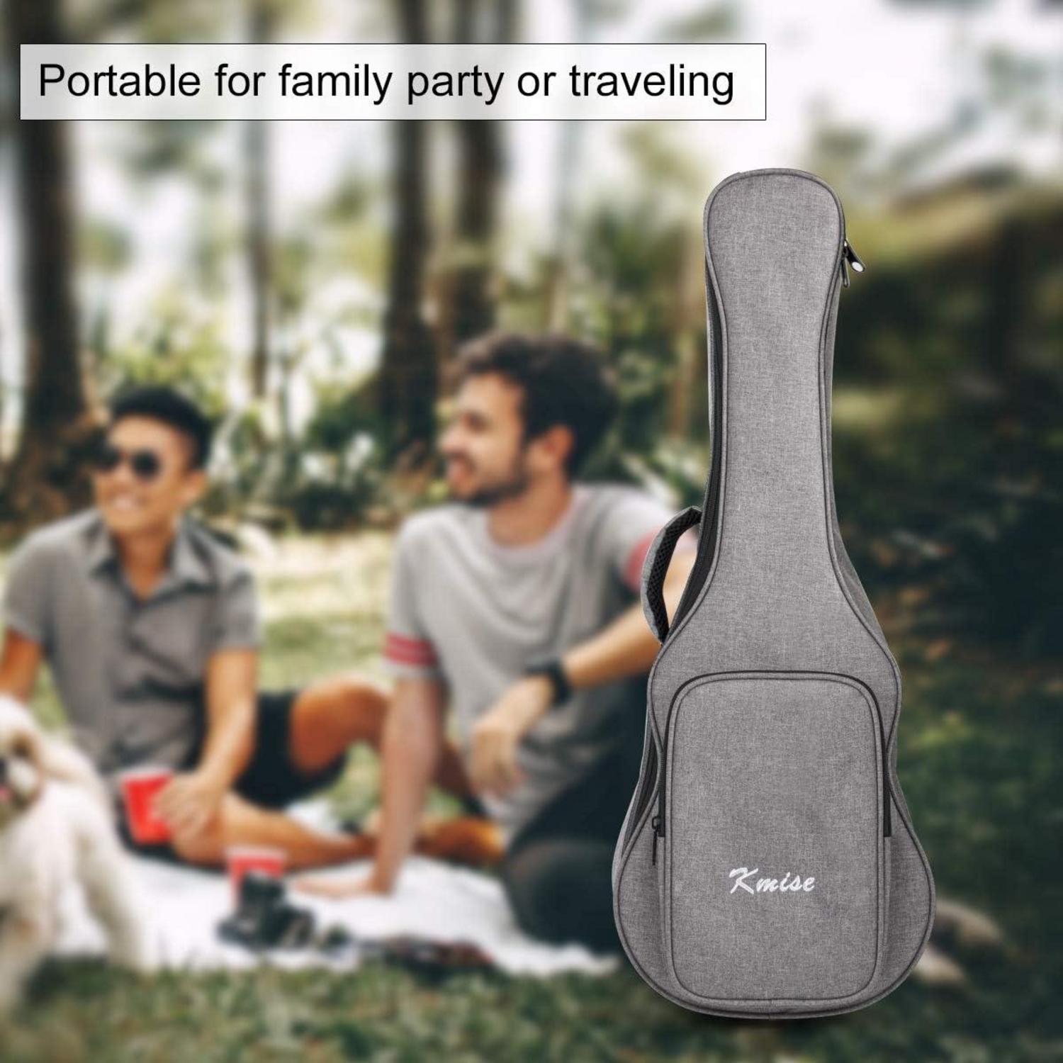 26 Inch Ukulele Tasche Soft Carring Case Doppelgurt Schutzmaterial 3 Plektren