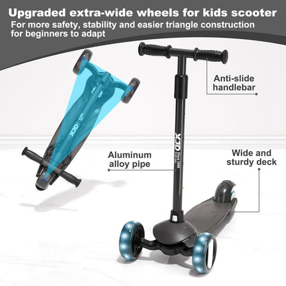 Kinderroller 3 LED Rädern Kickboard Richtungssperre 50 kg