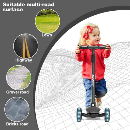 Kinderroller 3 LED Rädern Kickboard Richtungssperre 50 kg