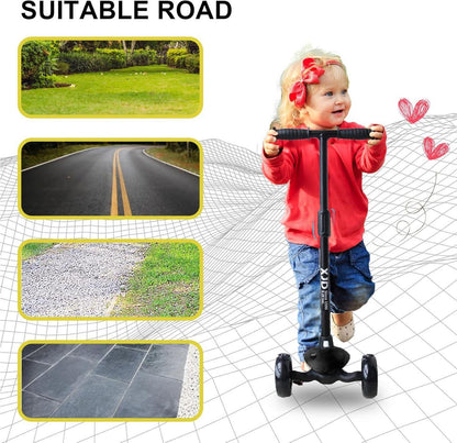 Kinderroller | LED Räder | Richtungssperre | Verstellbare Höhe | bis