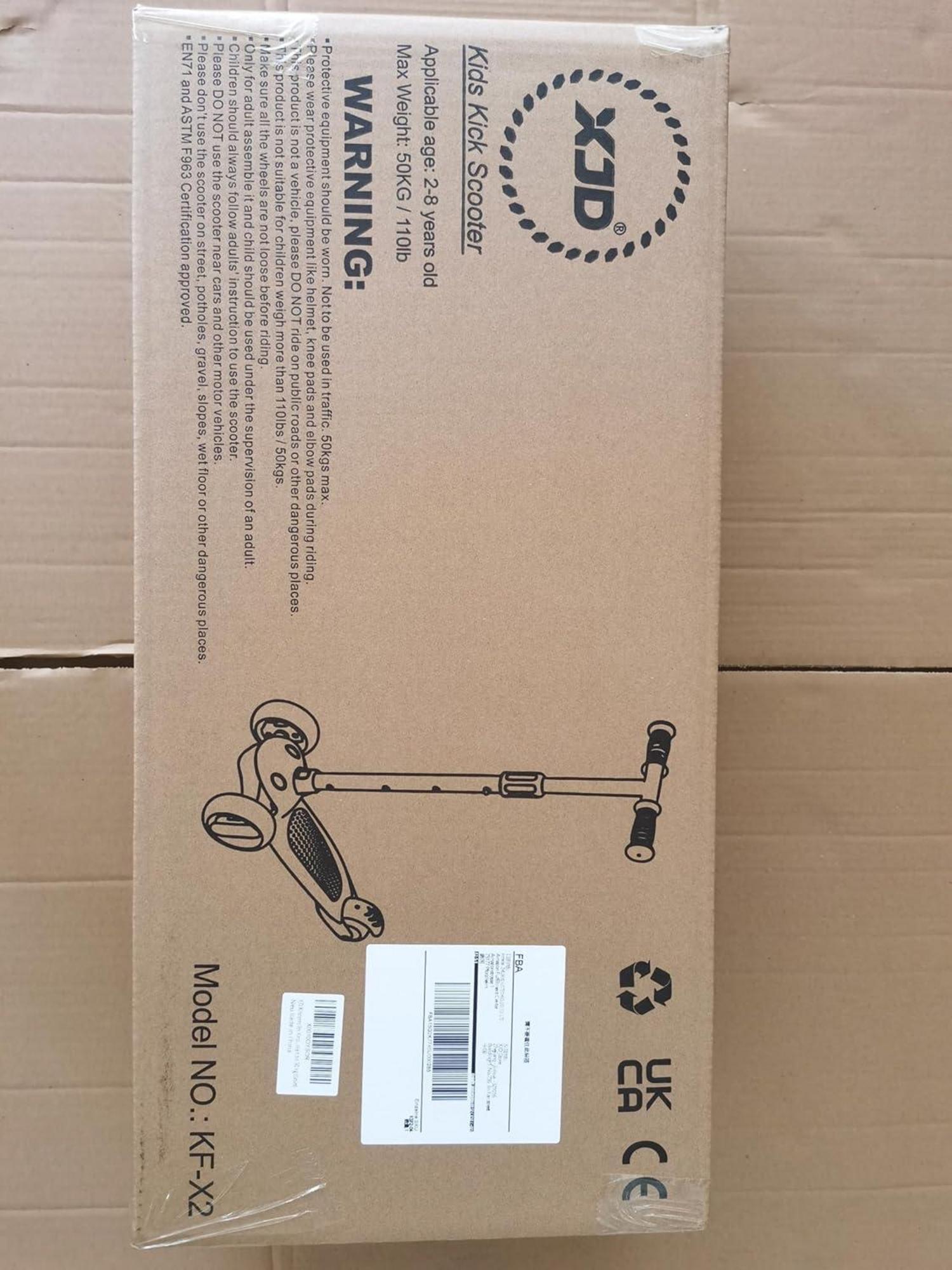 Kinderroller XJD Kinderscooter 3 LED Räder Richtungssperre verstellbare