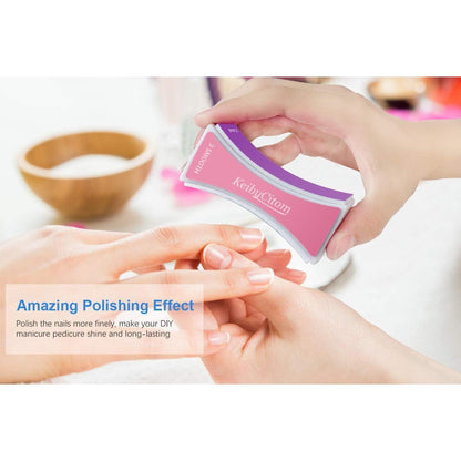 Nagelfeile Set 4 Seiten Nagel Buffer Block für Nail Art