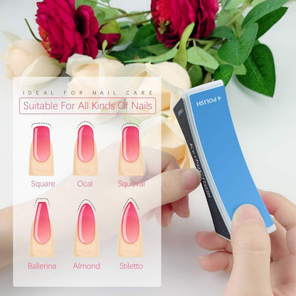 Nagelfeile Set 4 Seiten Nagel Buffer Block für Nail Art