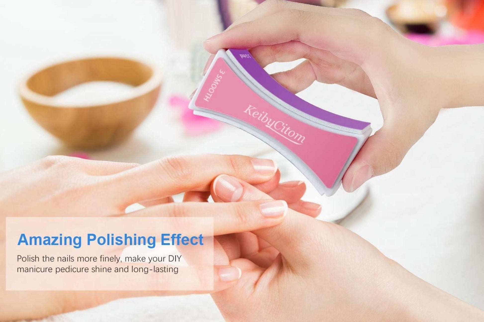Nagelfeile Set 4-seitige Buffer Block für Nail Salon Home Gel Polieren