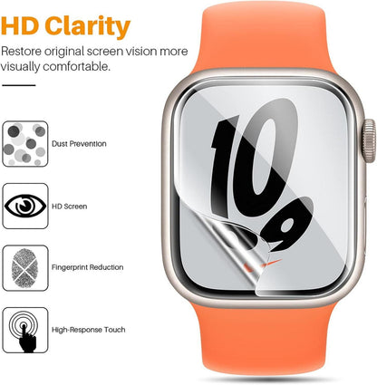 Schutzfolie für Apple Watch 41mm/40mm, HD Klar, Selbstheilung, 6 Stück