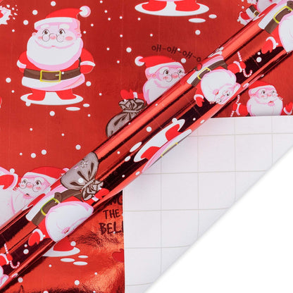 Weihnachtspapierrolle RUSPEPA Metallic Weihnachten 4 Rollen 76x305cm