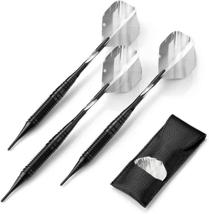 Softdart Pfeile 19g Kunststoffspitze in Tasche, Grün Blau Rot Schwarz