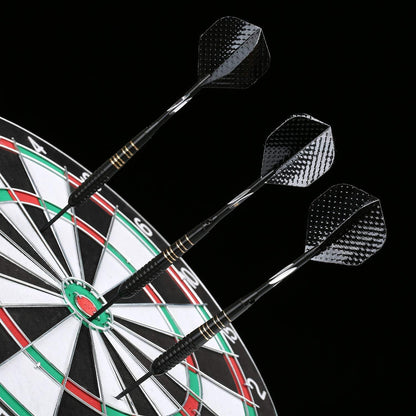 Professionelle Steel Tip Dartpfeile Set 23g mit PU Case und schwarzer