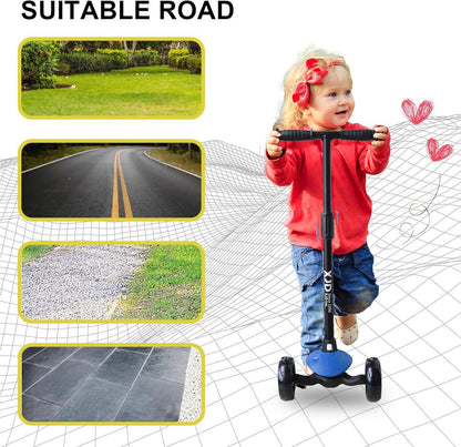 Kinderroller Kinder Scooter 3 LED Rädern Richtungssperre