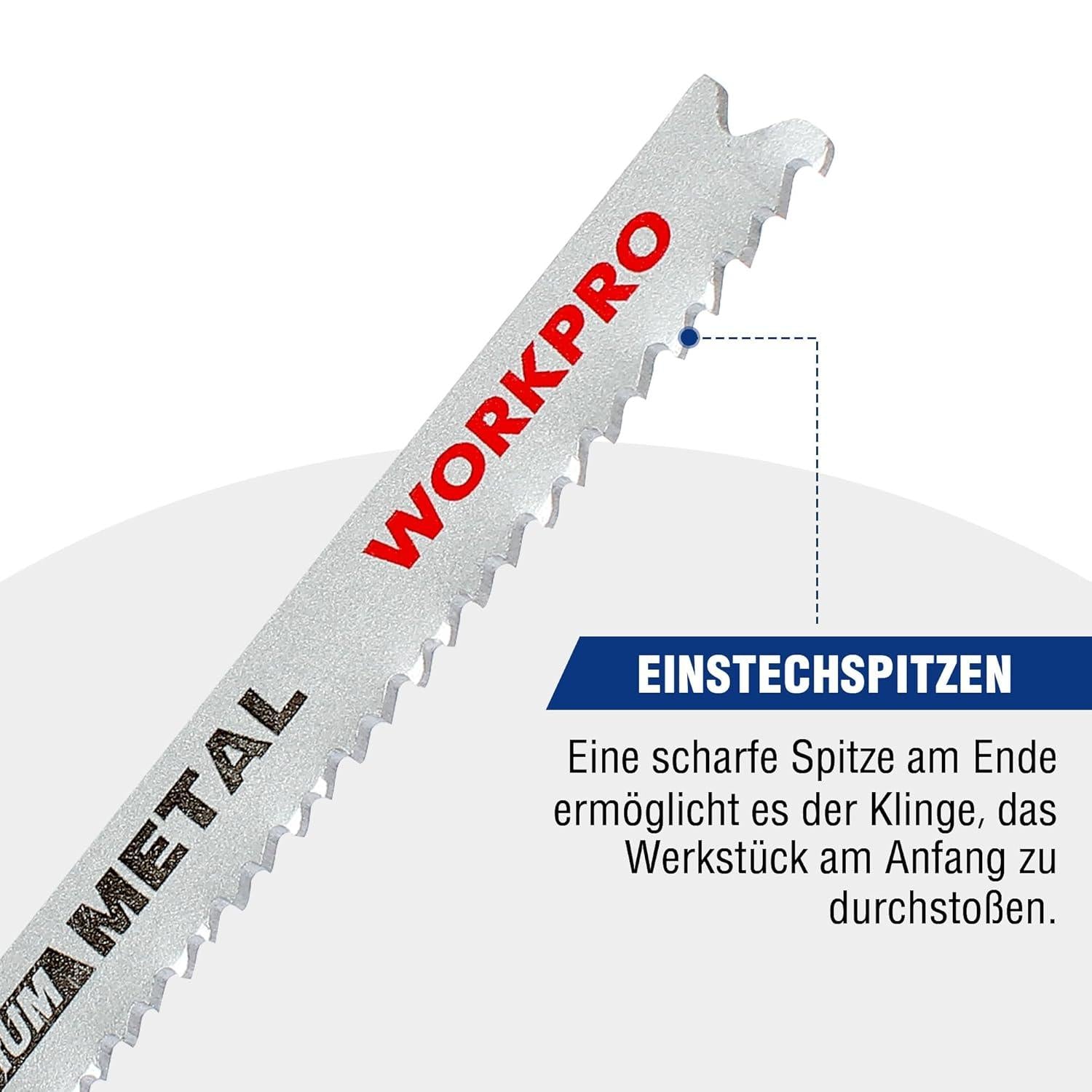 25tlg. Stichsägeblätter Set HSS/BIM/HCS für Holz, Kunststoff, Metall