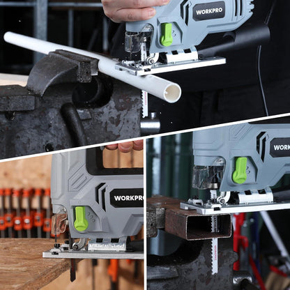 WORKPRO Stichsägeblätter Set 25tlg. HSS BIM HCS Holz Kunststoff Metall inkl. Box