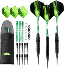 Dartpfeile Set 19g Kunststoffspitze Softdarts Tasche Shaft Flight