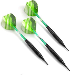 Dartpfeile Softdart 19g Set mit Tasche - Grün Blau Rot Schwarz