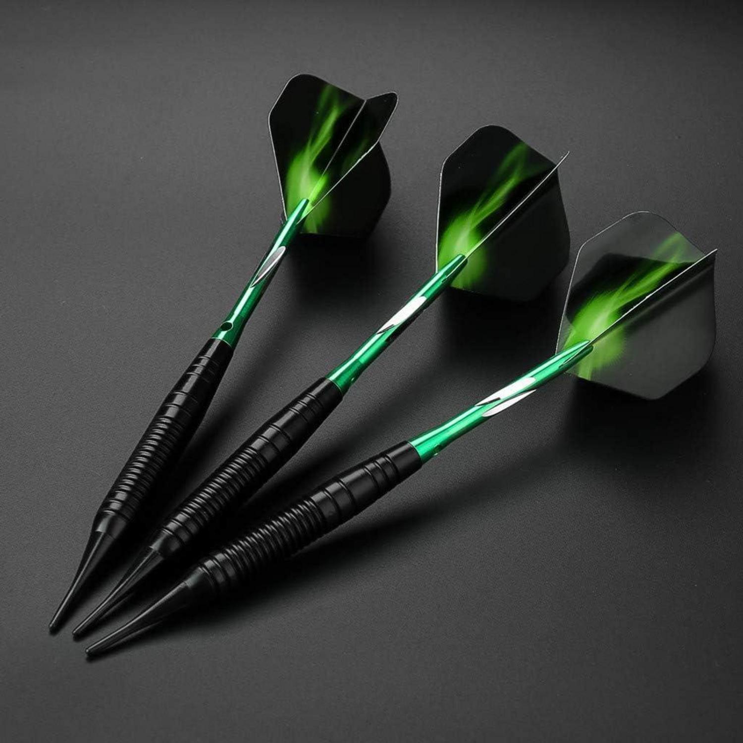 Softdart Pfeile 19g Kunststoffspitze Set in Tasche für Dartscheibe