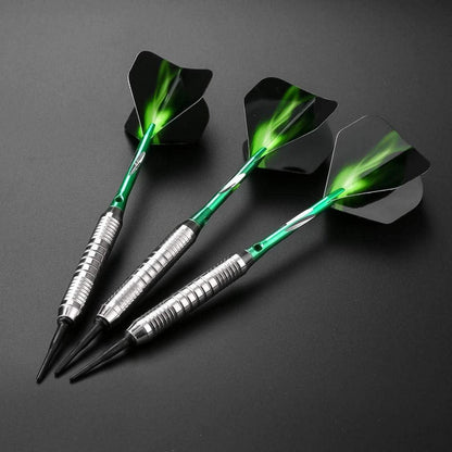 Softdart Pfeile 18g Kunststoffspitze in Grün Blau Rot Schwarz mit Tasche