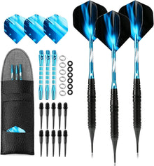 Dartpfeile 19g Kunststoffspitze Softdarts Set mit Transportbox