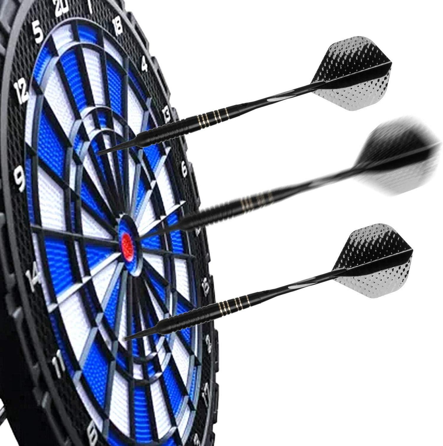 Softdart Set 18g 3 Stück Turnier Darts Schwarz Metallfässer
