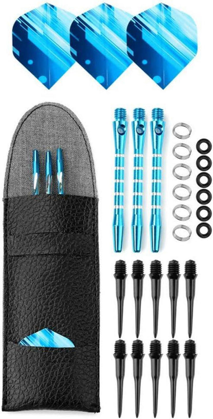 Soft Dartpfeile Set 20g Metallfässer Schwarz mit Flights