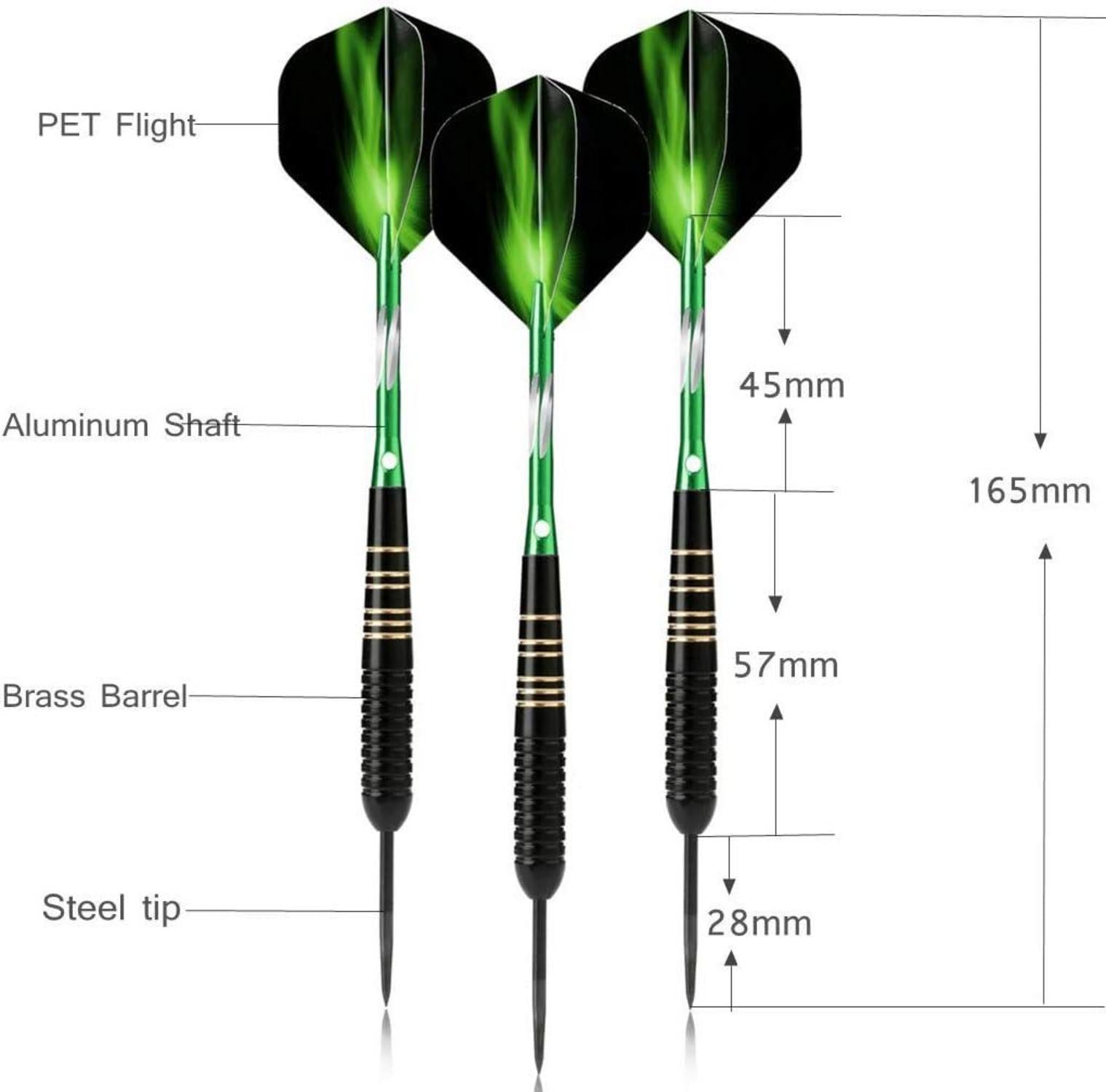 Profi Steel Tip Dartpfeile Set 23g Steeldarts Dartscheibe publiProdukt