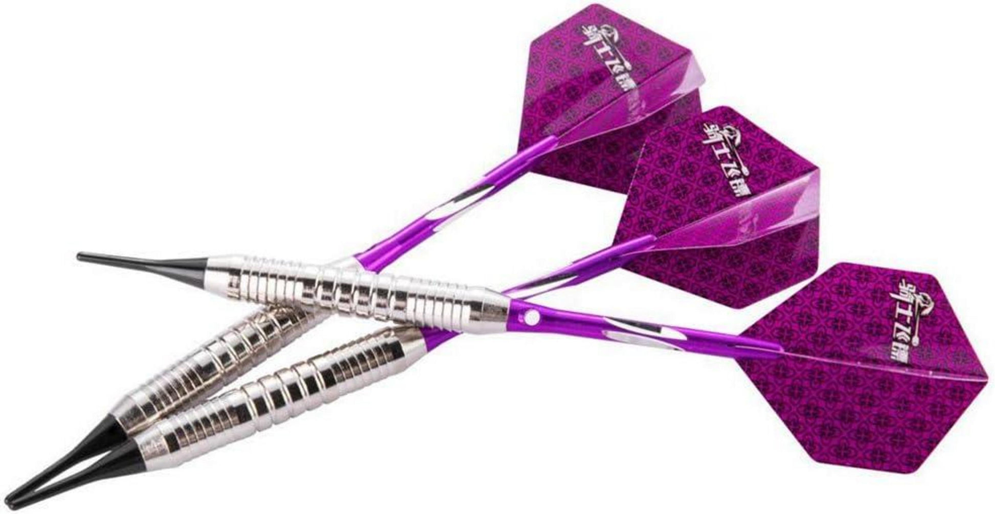 Dartpfeile Set 3 Stück 18g Soft Tip Schwarz Metallfässer Flights