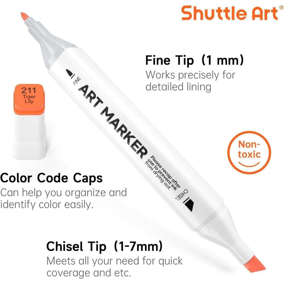 172-teiliges Alkohol Marker Set mit Blender & Zubehör