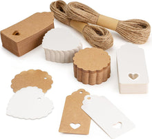 200er SuMile Geschenkanhänger Kraftpapier mit Juteschnur