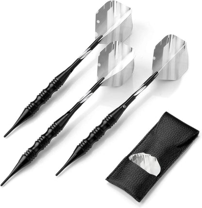 Dartpfeile Set 3 Stück 20g Soft Tip Turnier Darts Schwarz Metallfässer