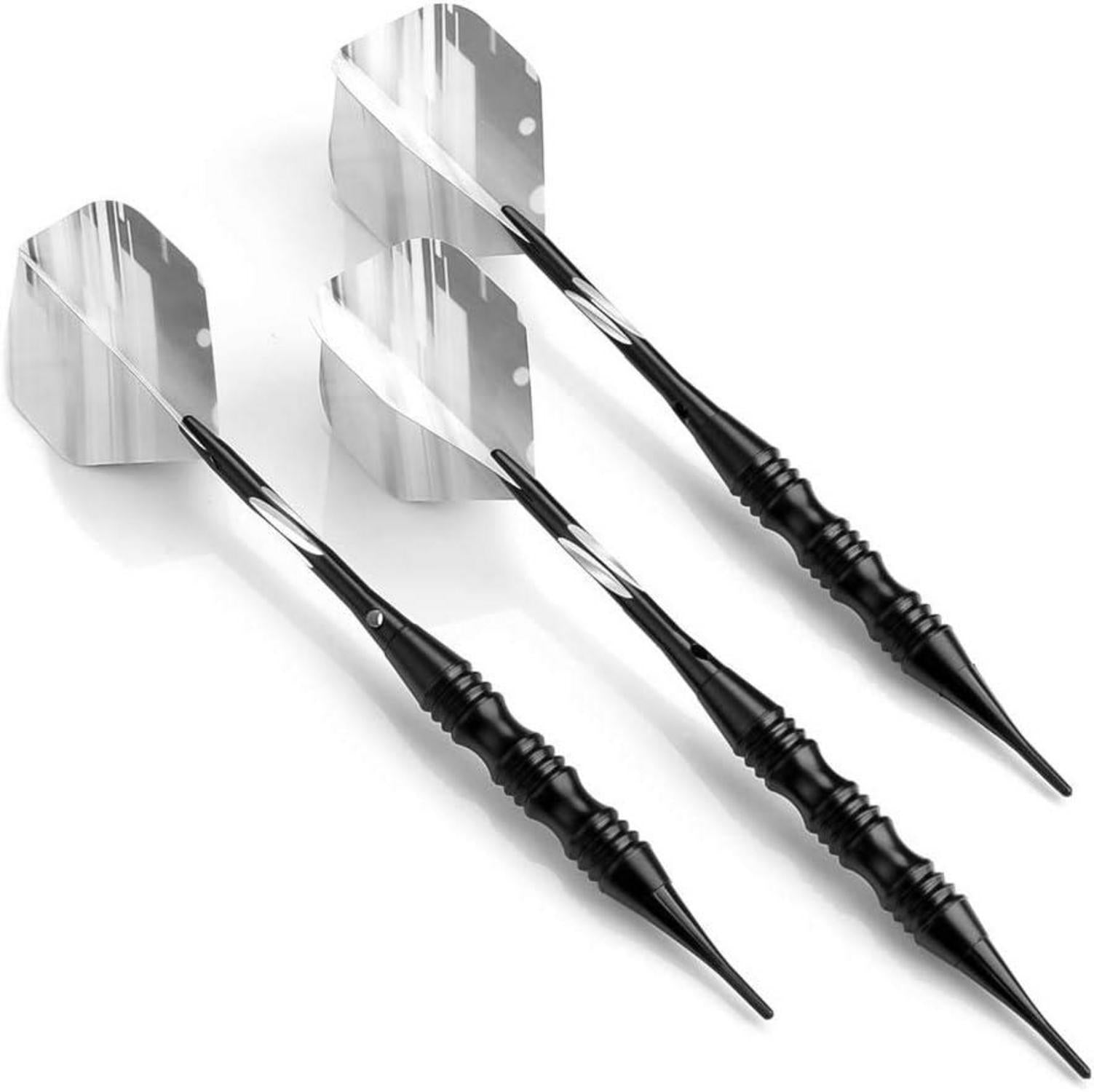 Soft Dartpfeile Set 3 Stück 20g Turnier Darts Schwarz Kunststoffspitze
