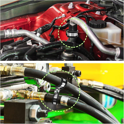 50er Pack Edelstahl Kabelklemme Gummi Gefüttert P Clips 5