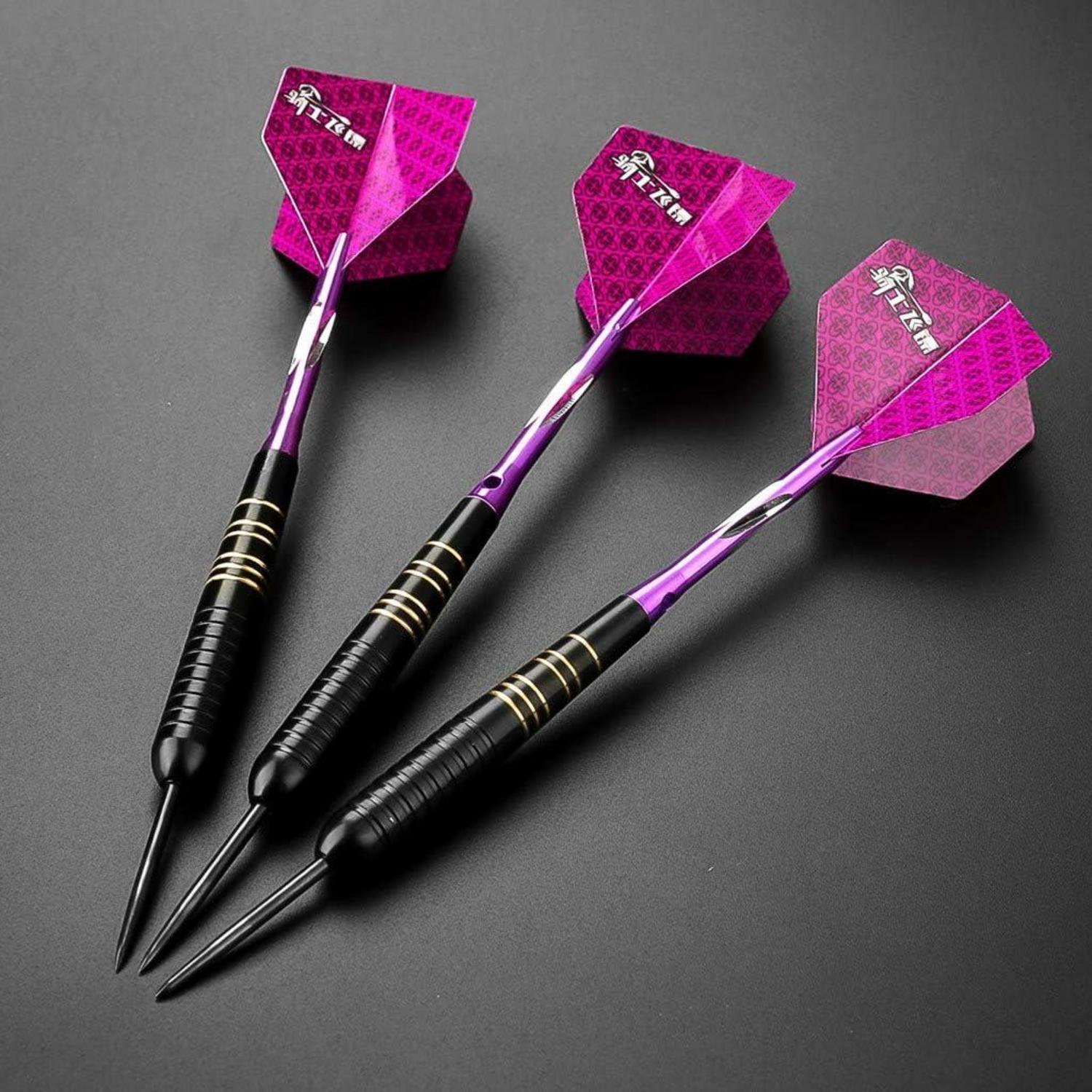Professionelles Dartpfeile Set 23g Steel Tip Darts mit Transportbox