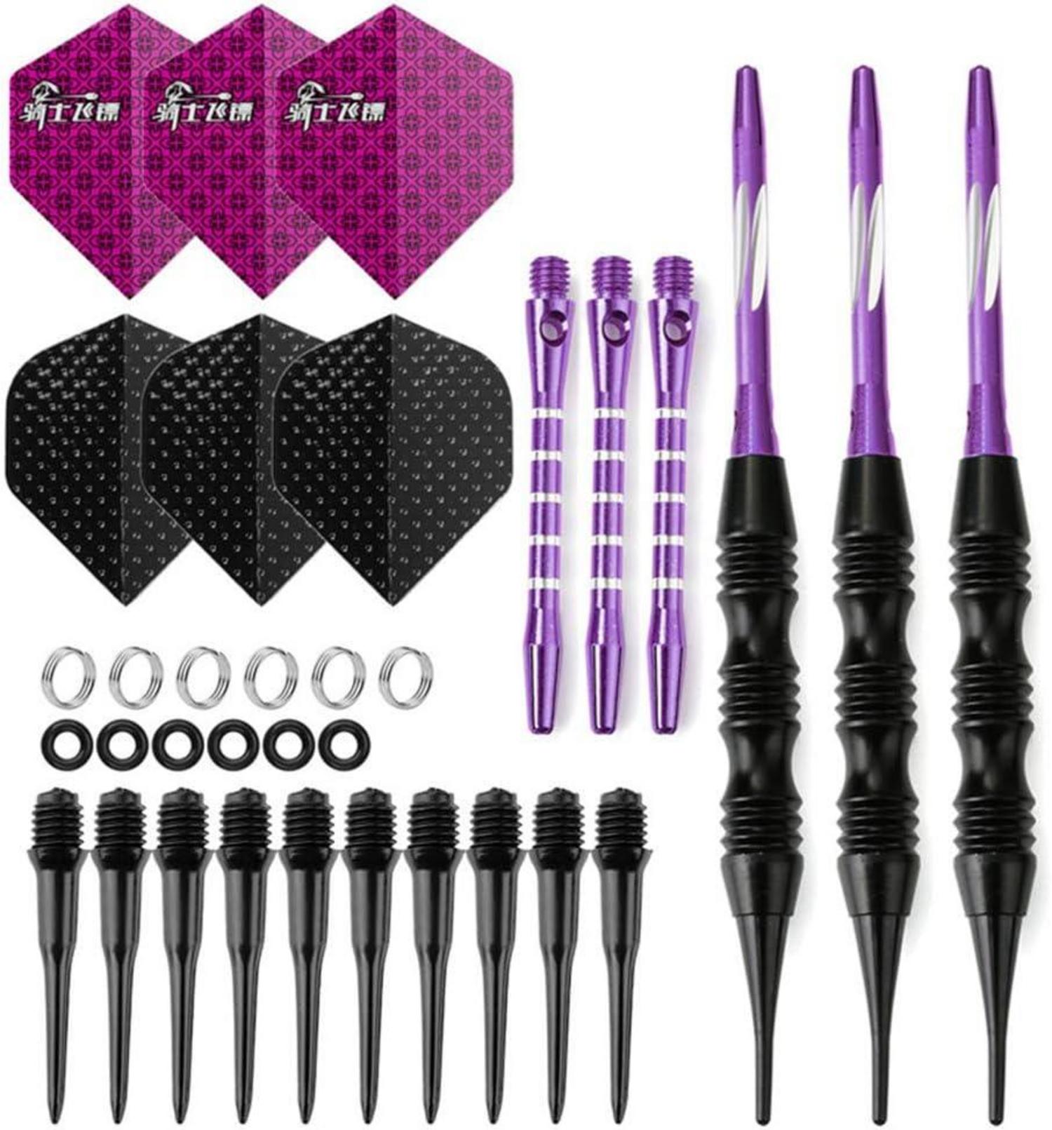 Softdartpfeile Set 20 g - Turnier Darts in Koffer