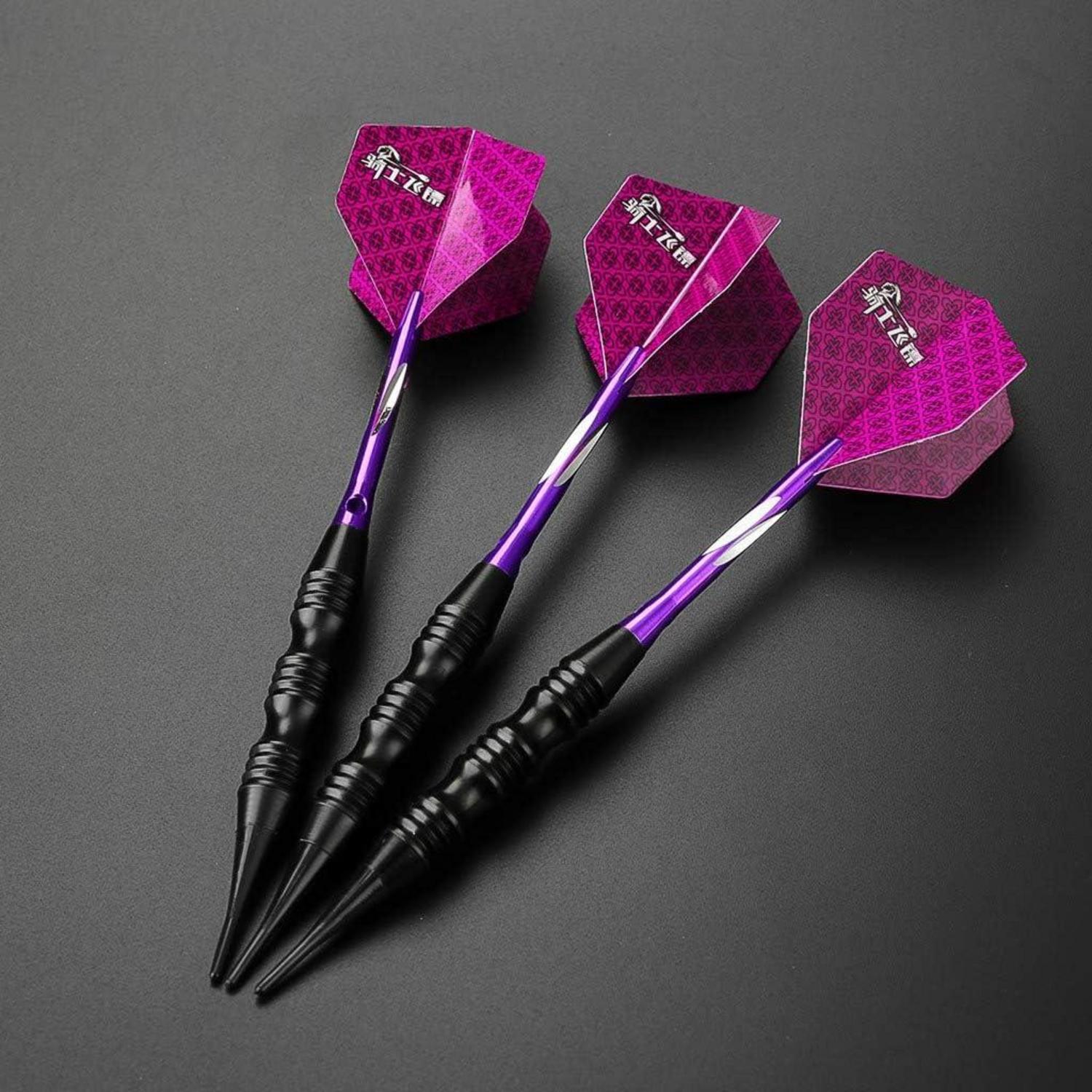 Soft Dartpfeile Set 20g Schwarz Metallfässer Turnier Darts Eingepackt