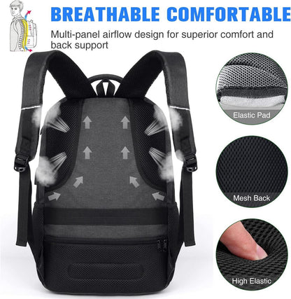 Rucksack Herren Schulrucksack Teenager Laptop 15.6 Zoll