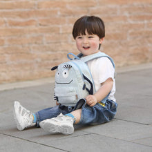 Mini Kinderrucksack 3D Cartoon mit Brustgurt Blau