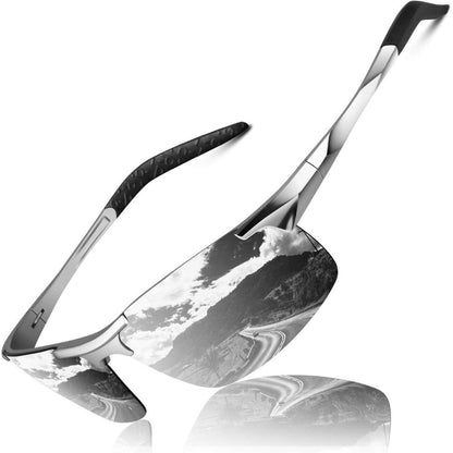 Herren Sport Sonnenbrille polarisiert UV400 verspiegelt ultraleicht