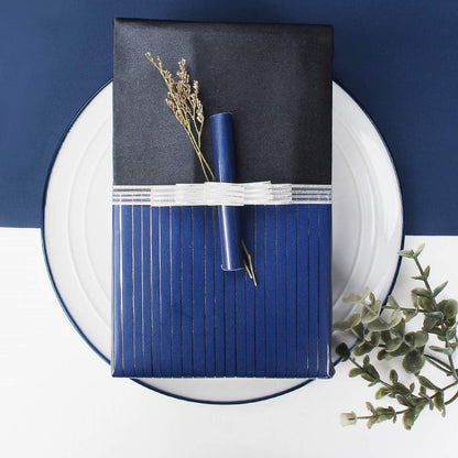 RUSPEPA Geschenkpapierrolle - Gold Marine Print - 4 Rollen